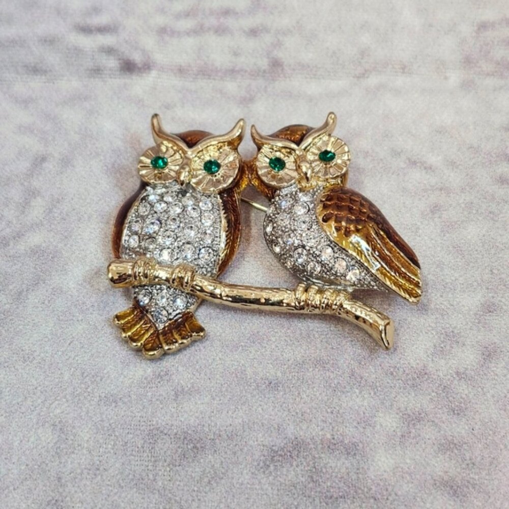 Spoontiques Owl Brooch
